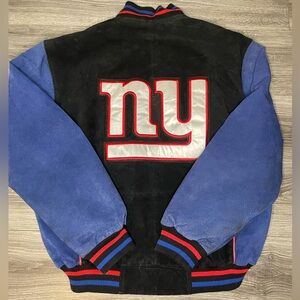 New York Giants NFL G-III Men's Full-Zip Leather Jacket